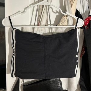 Adidas Originals Women's Black and White Tube Top, Size M